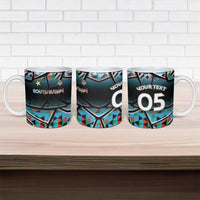 Custom South Sudan Ceramic Mug Geometric African Patterns - Wonder Print Shop