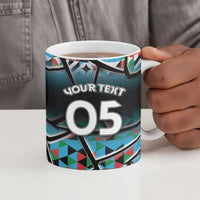 Custom South Sudan Ceramic Mug Geometric African Patterns - Wonder Print Shop