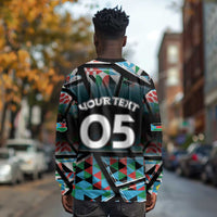 Custom South Sudan Long Sleeve Shirt Geometric African Patterns - Wonder Print Shop