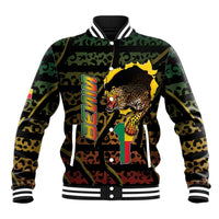 Personalized Benin Baseball Jacket Powerful African Leopard - Wonder Print Shop