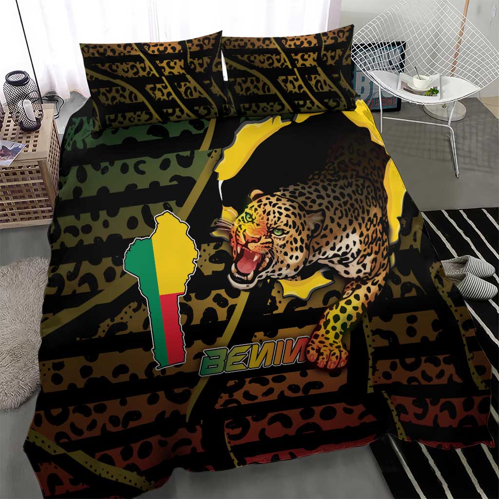 Benin Bedding Set Powerful African Leopard - Wonder Print Shop