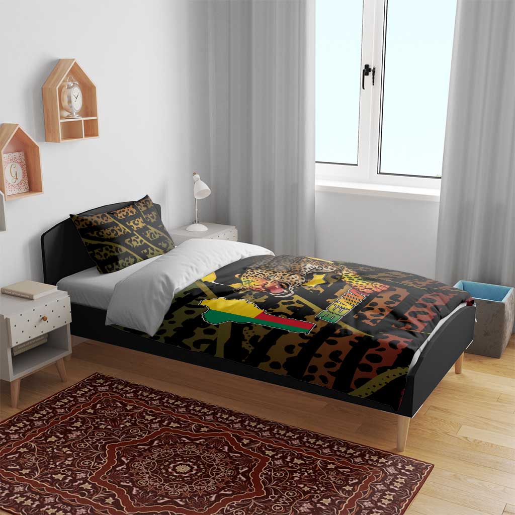 Benin Bedding Set Powerful African Leopard - Wonder Print Shop