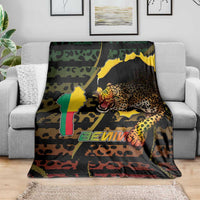 Benin Blanket Powerful African Leopard - Wonder Print Shop