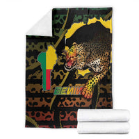 Benin Blanket Powerful African Leopard - Wonder Print Shop