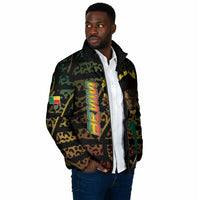 Personalized Benin Padded Jacket Powerful African Leopard - Wonder Print Shop