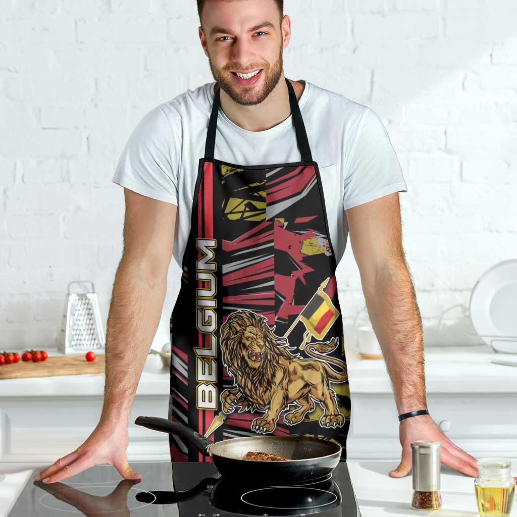 Belgium Apron Lion Holding Flag - Wonder Print Shop