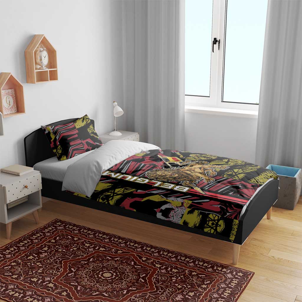 Belgium Bedding Set Lion Holding Flag - Wonder Print Shop