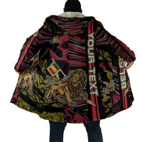 Personalized Belgium Cloak Lion Holding Flag - Wonder Print Shop