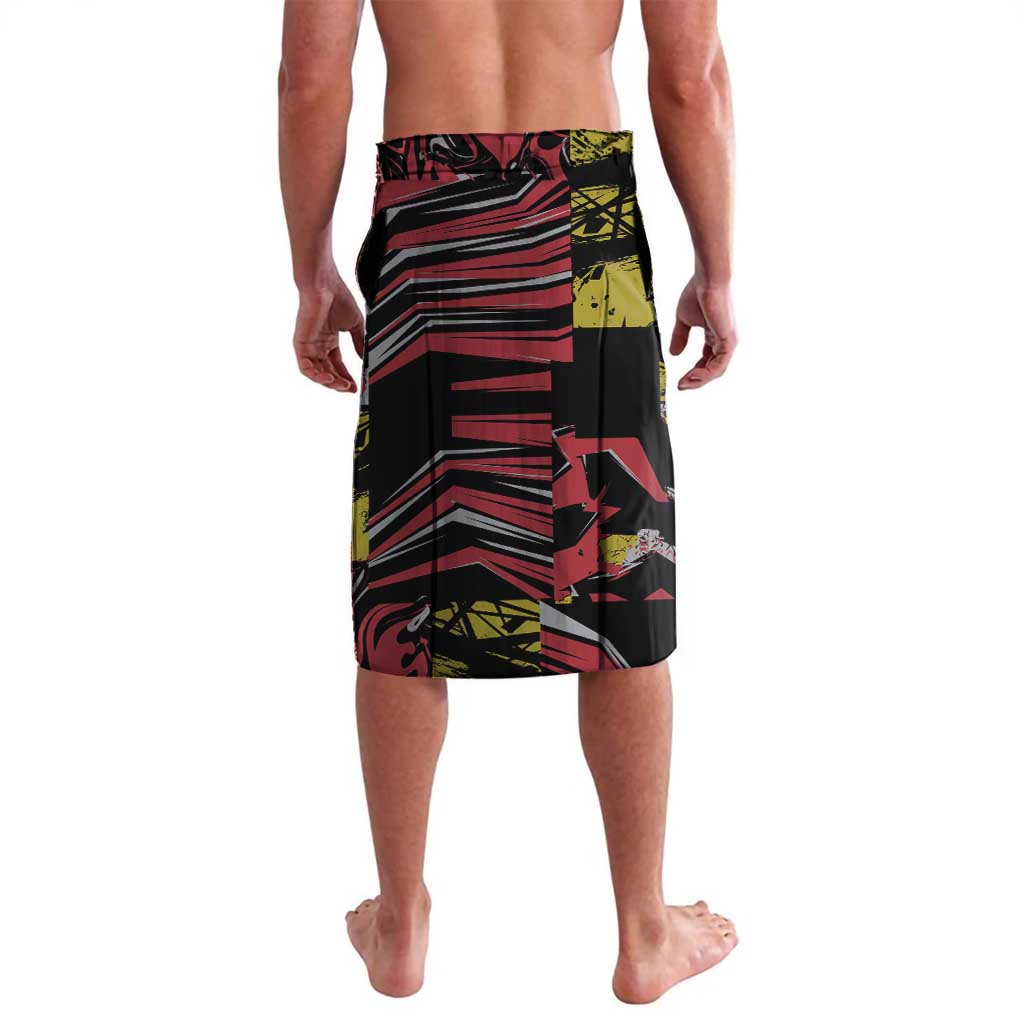Personalized Belgium Lavalava Lion Holding Flag - Wonder Print Shop