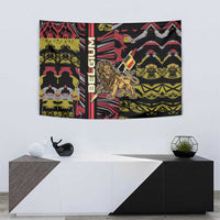Belgium Tapestry Lion Holding Flag - Wonder Print Shop