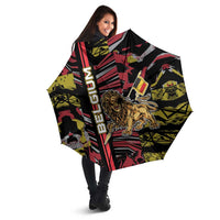 Belgium Umbrella Lion Holding Flag - Wonder Print Shop