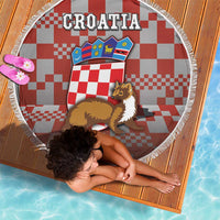 Croatia Beach Blanket Kuna Zlatica With Symbol - Wonder Print Shop