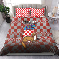 Croatia Bedding Set Kuna Zlatica With Symbol - Wonder Print Shop