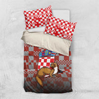 Croatia Bedding Set Kuna Zlatica With Symbol - Wonder Print Shop