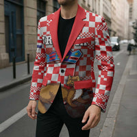Personalized Croatia Blazer Kuna Zlatica With Symbol - Wonder Print Shop
