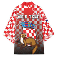 Personalized Croatia Kimono Kuna Zlatica With Symbol - Wonder Print Shop
