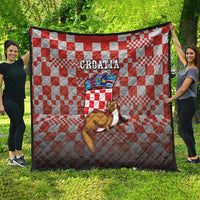 Croatia Quilt Kuna Zlatica With Symbol - Wonder Print Shop