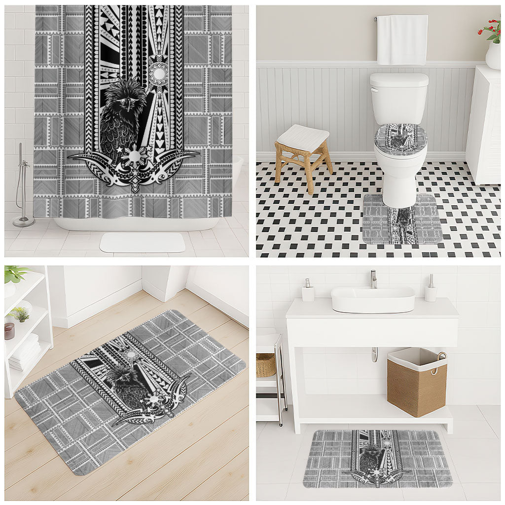 Mabuhay Philippines Festival Bathroom Set Philippine Eagle Sun Three Stars Barong Pattern