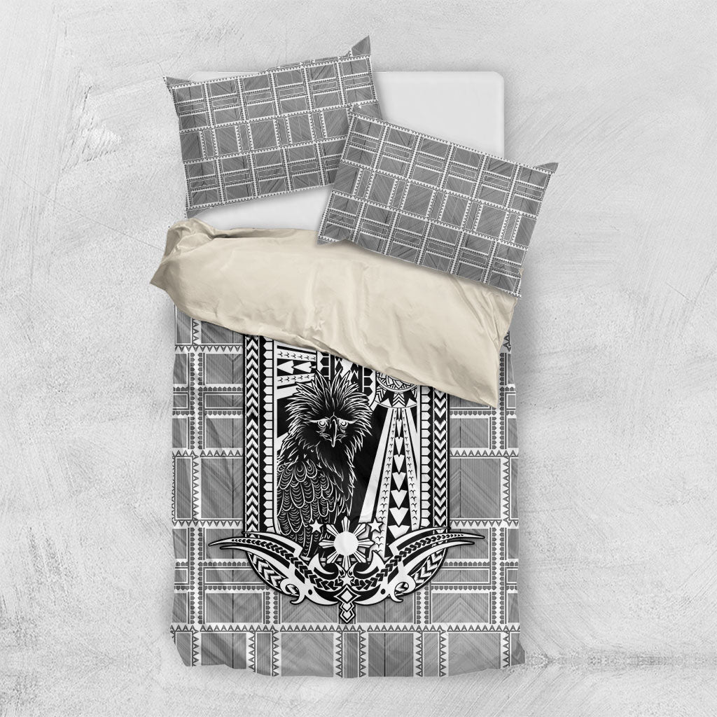 Mabuhay Philippines Festival Bedding Set Philippine Eagle Sun Three Stars Barong Pattern