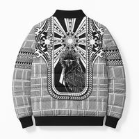 Mabuhay Philippines Festival Bomber Puffer Jacket Philippine Eagle Sun Three Stars Barong Pattern