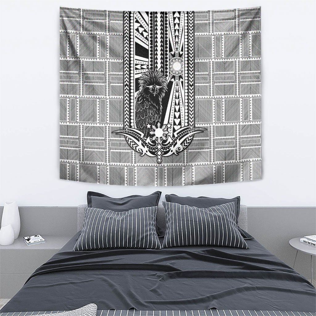 Mabuhay Philippines Festival Tapestry Philippine Eagle Sun Three Stars Barong Pattern