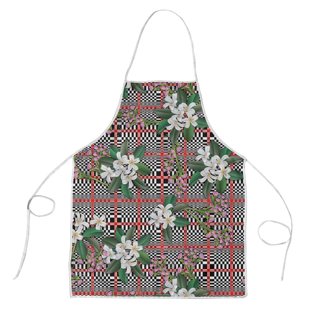 Red Binakol Motifs With Jasminum Sambac Apron Mabuhay Philippines Festival