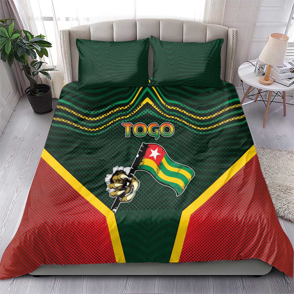Togo Bedding Set Lion Claw Flag Sport Style - Wonder Print Shop