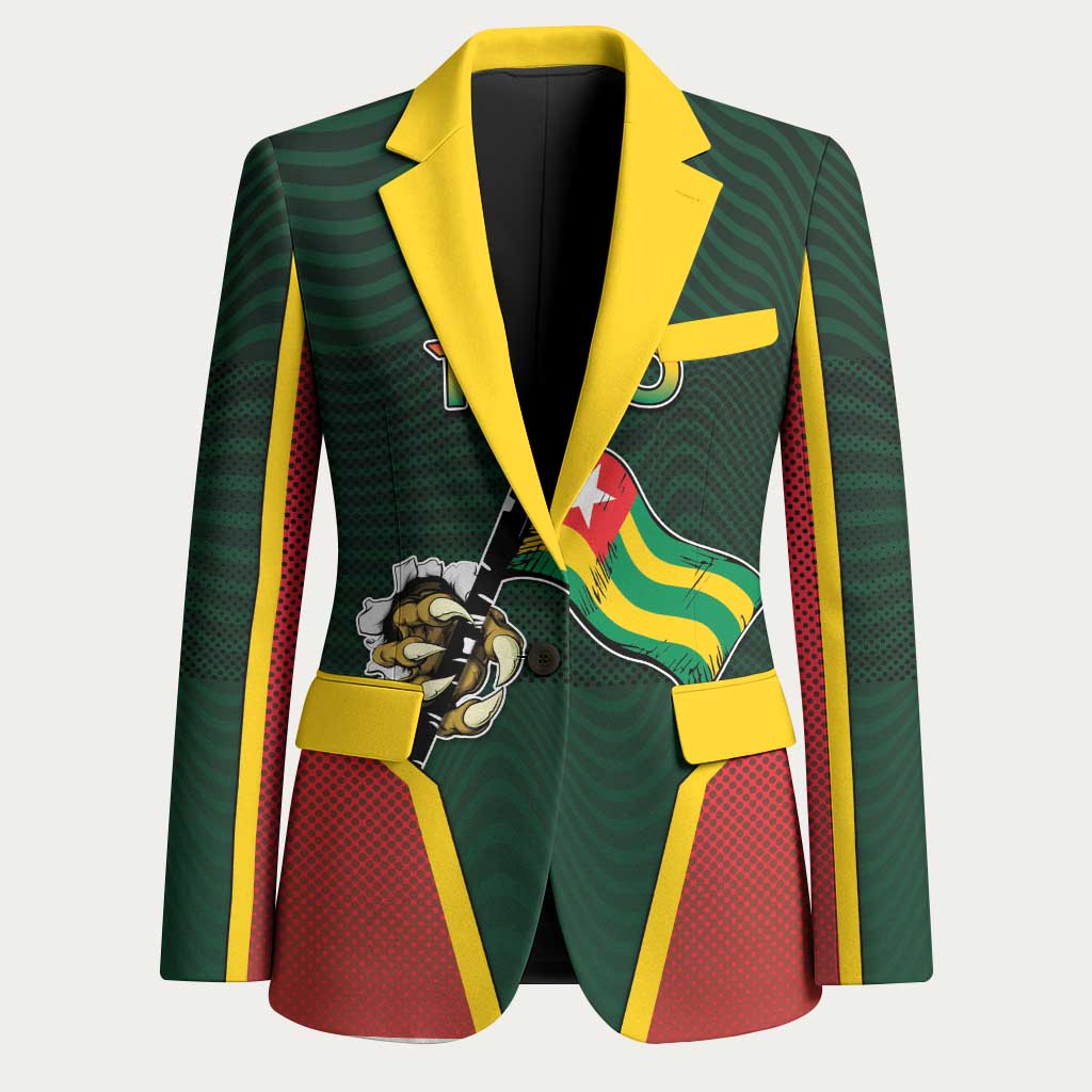 Personalized Togo Blazer Lion Claw Flag Sport Style - Wonder Print Shop