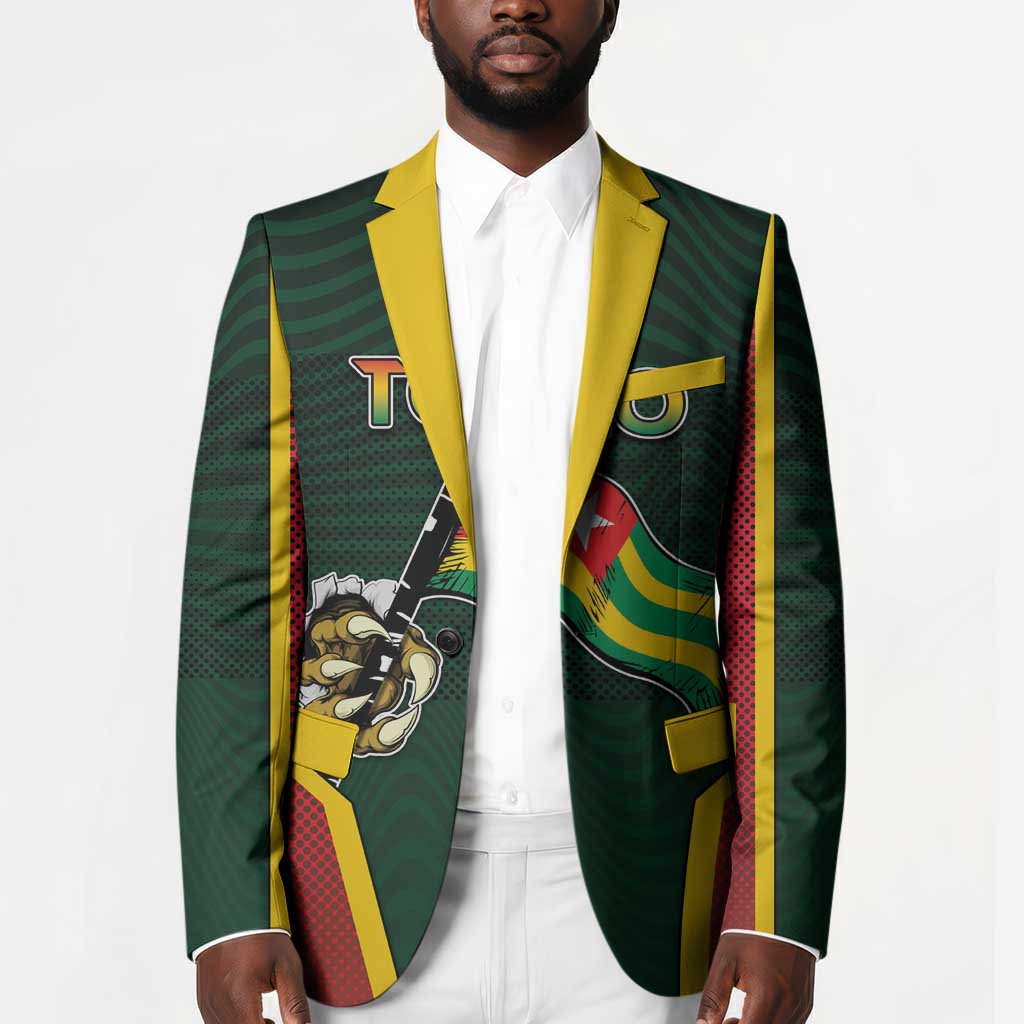 Personalized Togo Blazer Lion Claw Flag Sport Style - Wonder Print Shop