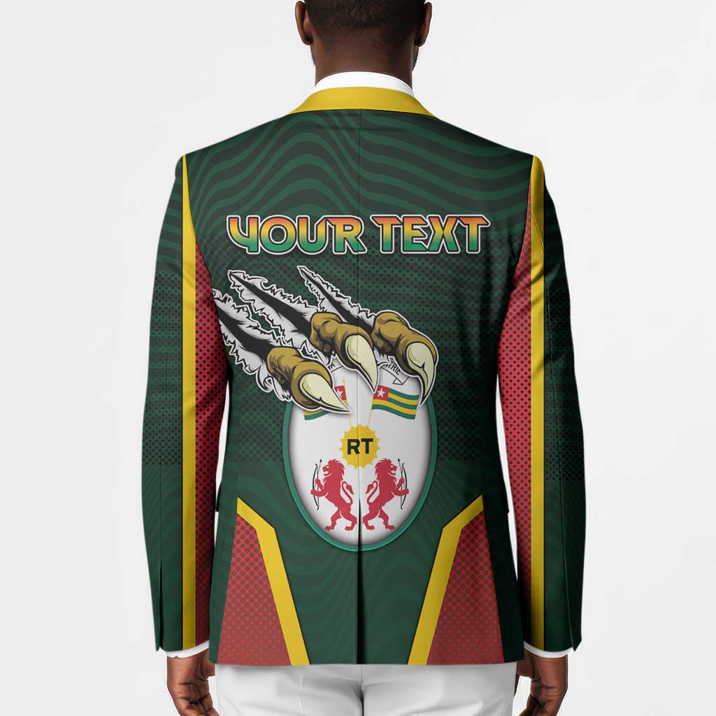 Personalized Togo Blazer Lion Claw Flag Sport Style - Wonder Print Shop