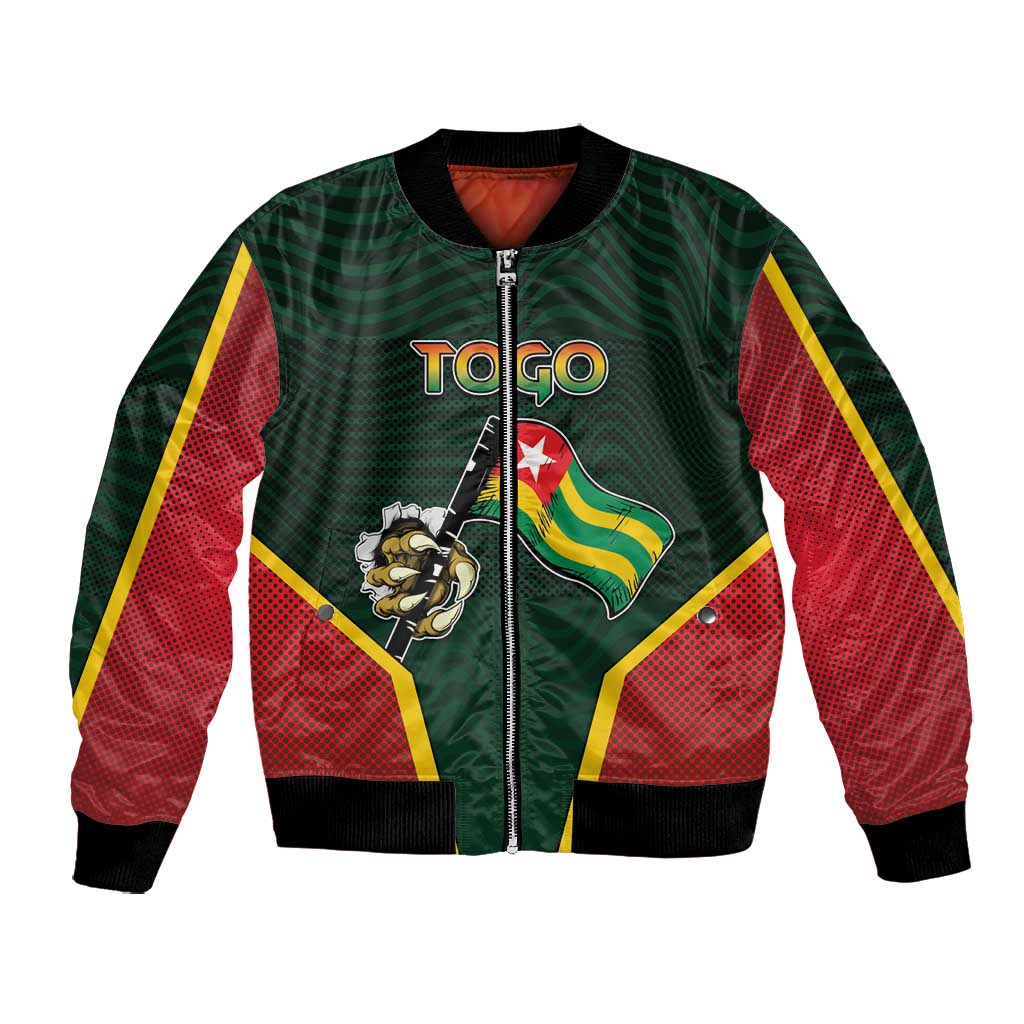 Personalized Togo Bomber Jacket Lion Claw Flag Sport Style - Wonder Print Shop