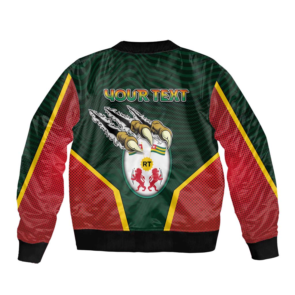 Personalized Togo Bomber Jacket Lion Claw Flag Sport Style - Wonder Print Shop