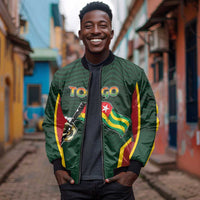 Personalized Togo Bomber Jacket Lion Claw Flag Sport Style - Wonder Print Shop