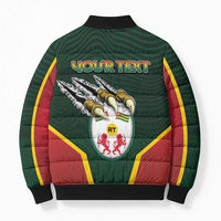 Personalized Togo Bomber Puffer Jacket Lion Claw Flag Sport Style - Wonder Print Shop