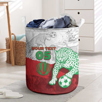 Custom Iran Football Laundry Basket Leopard Comic Manga Art Style