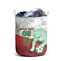 Custom Iran Football Laundry Basket Leopard Comic Manga Art Style