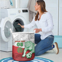 Custom Iran Football Laundry Basket Leopard Comic Manga Art Style