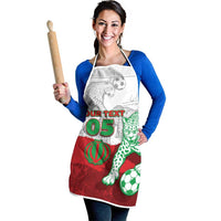 Custom Iran Football Apron Leopard Comic Manga Art Style