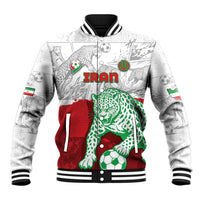 Custom Iran Football Baseball Jacket Leopard Comic Manga Art Style
