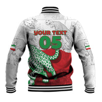 Custom Iran Football Baseball Jacket Leopard Comic Manga Art Style