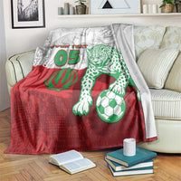 Custom Iran Football Blanket Leopard Comic Manga Art Style