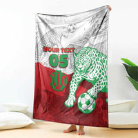 Custom Iran Football Blanket Leopard Comic Manga Art Style