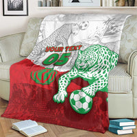 Custom Iran Football Blanket Leopard Comic Manga Art Style