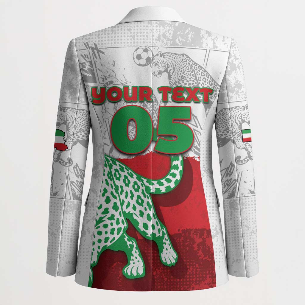 Custom Iran Football Blazer Leopard Comic Manga Art Style
