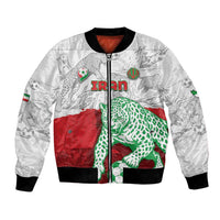 Custom Iran Football Bomber Jacket Leopard Comic Manga Art Style
