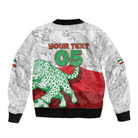 Custom Iran Football Bomber Jacket Leopard Comic Manga Art Style