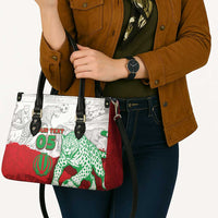 Custom Iran Football Leather Bag Leopard Comic Manga Art Style