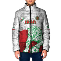 Custom Iran Football Padded Jacket Leopard Comic Manga Art Style