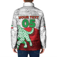 Custom Iran Football Padded Jacket Leopard Comic Manga Art Style