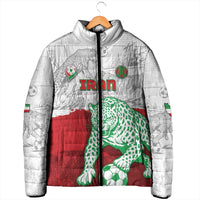 Custom Iran Football Padded Jacket Leopard Comic Manga Art Style